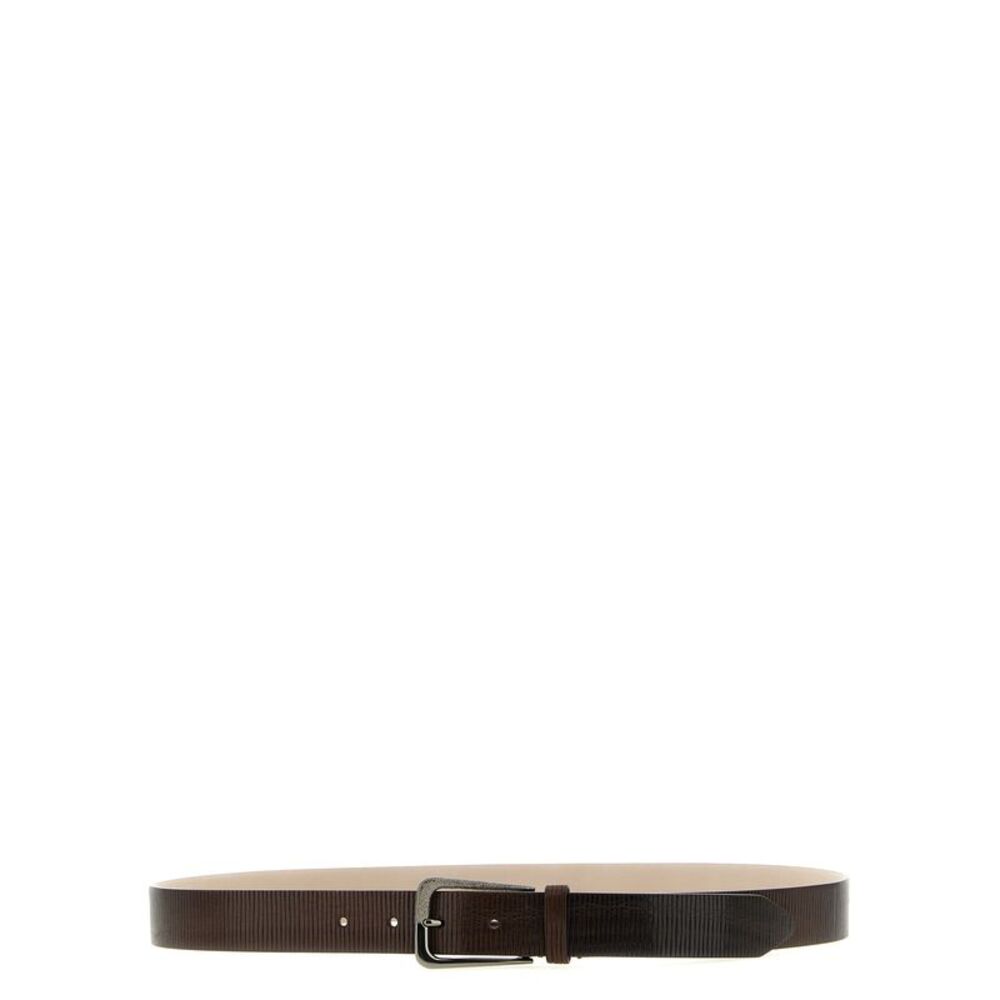 Brunello Cucinelli Brown Leather Regular Women's Belt